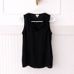J. Crew Black Sleeveless V-Neck Camisole